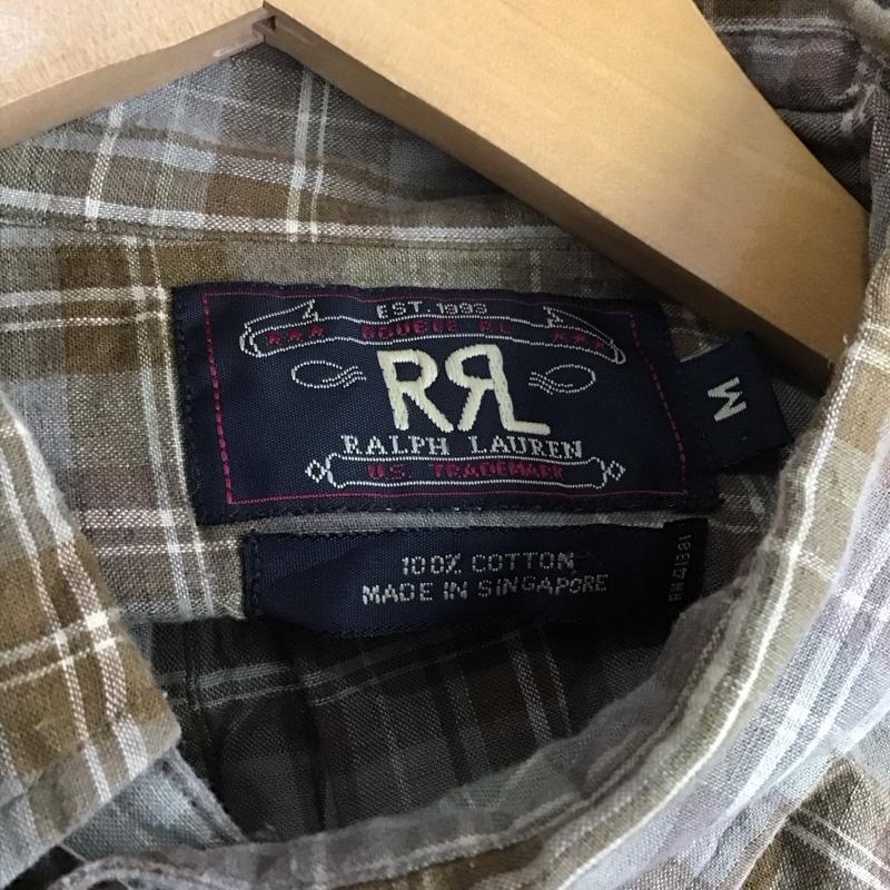 ダブルアールエル ラルフローレン RRL RALPH LAUREN シャツ、ブラウス 半袖 半袖シャツ チェックシャツ プルオーバーシャツ 90s 三ツ星タグ M チェック マルチカラー / マルチカラー / メンズ USED 古着 中古 10144935