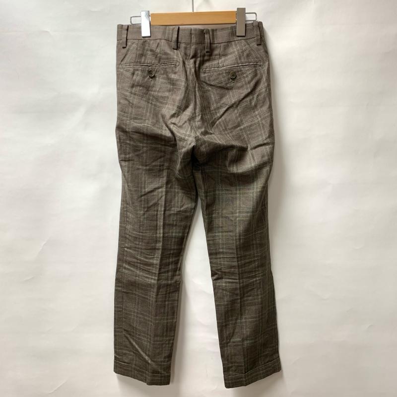 アルチザン ARTISAN パンツ スラックス 59-25PG02 S チェック 茶 / ブラウン / メンズ USED 古着 中古 10015964