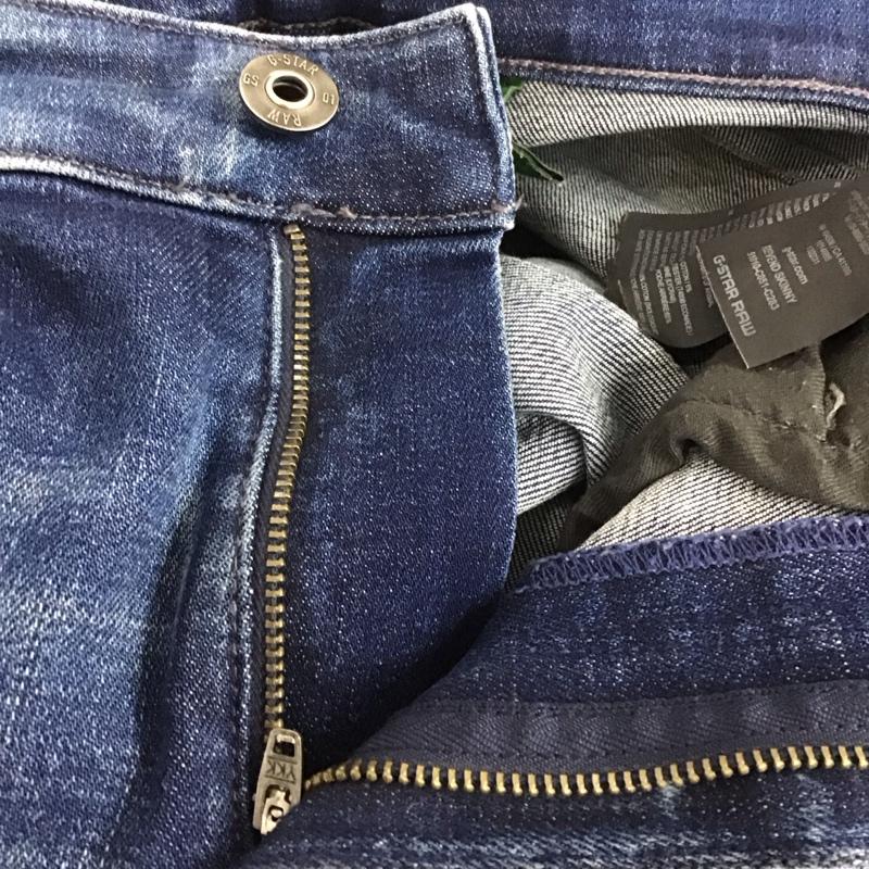 ジースターロゥ G-STAR RAW パンツ デニム、ジーンズ デニムパンツ スリムパンツ カジュアルパンツ ストレッチパンツ 29インチ 無地 インディゴ / インディゴ / メンズ USED 古着 中古 10132388