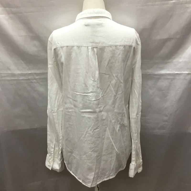アズールバイマウジー AZUL BY MOUSSY シャツ、ブラウス 長袖 2504A130-1580 ピンタック M 無地 白 / ホワイト / レディース USED 古着 中古 10118479
