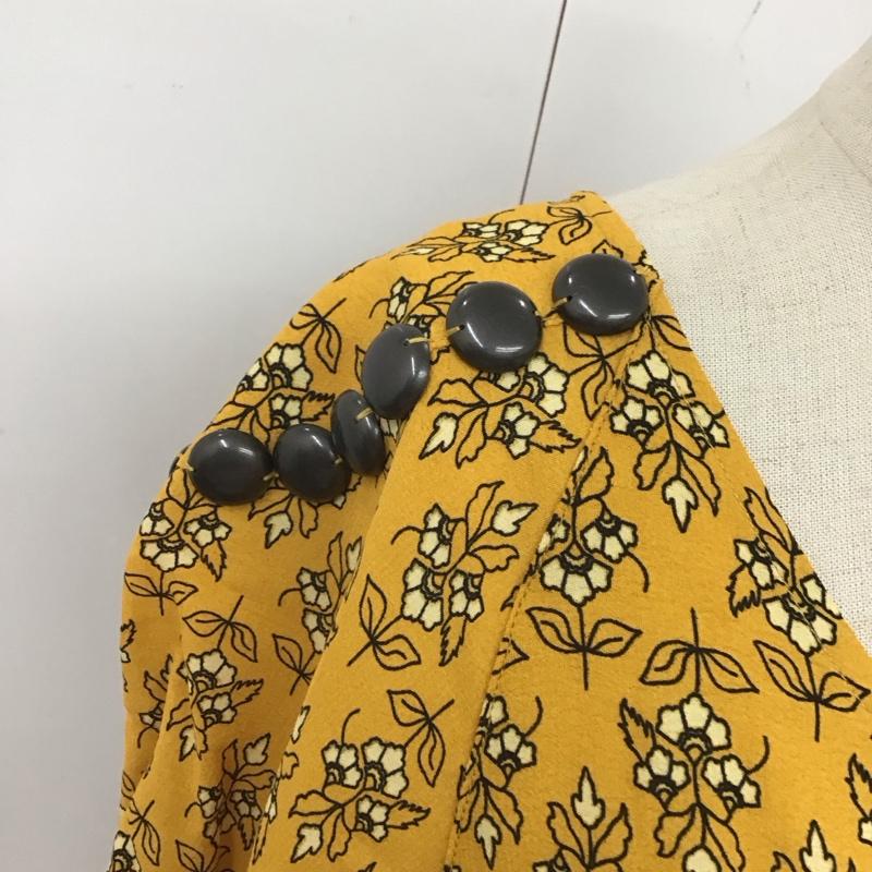 スライ SLY シャツ、ブラウス 半袖 0309sb30-0650 TEA TREE FLOWER TOPS FREE 黄 / イエロー / レディース USED 古着 中古 10119941