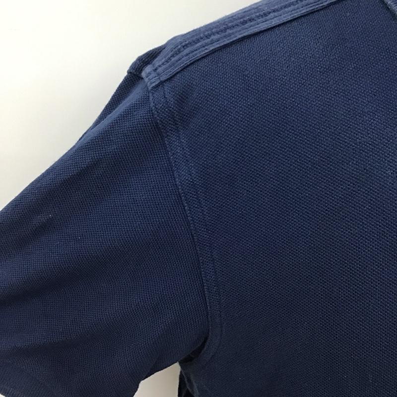 フレッドペリー FRED PERRY ポロシャツ 半袖 半袖ポロシャツ カラーシャツ 半袖カットソー M ロゴ、文字 紺 / ネイビー /  メンズ USED 古着 中古 10111480