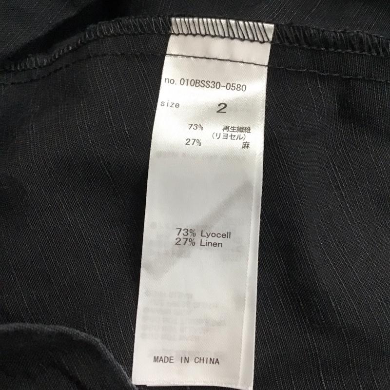 マウジー MOUSSY ワンピース ロングスカート 010bss30-0580 イージーネックオフショルダーワンピース ロングワンピース 2 無地 黒 / ブラック / レディース USED 古着 中古 10115239