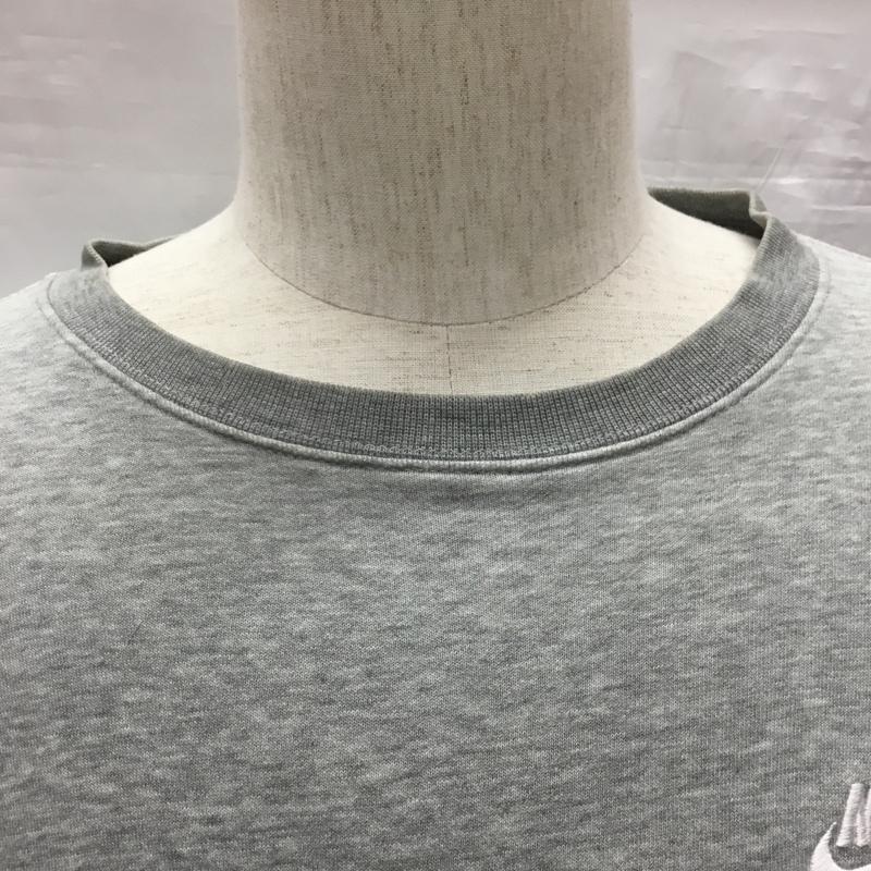 ナイキ NIKE トレーナー 長袖 854343 063 スウェット XL ロゴ、文字 灰 / グレー /  メンズ USED 古着 中古 10118960