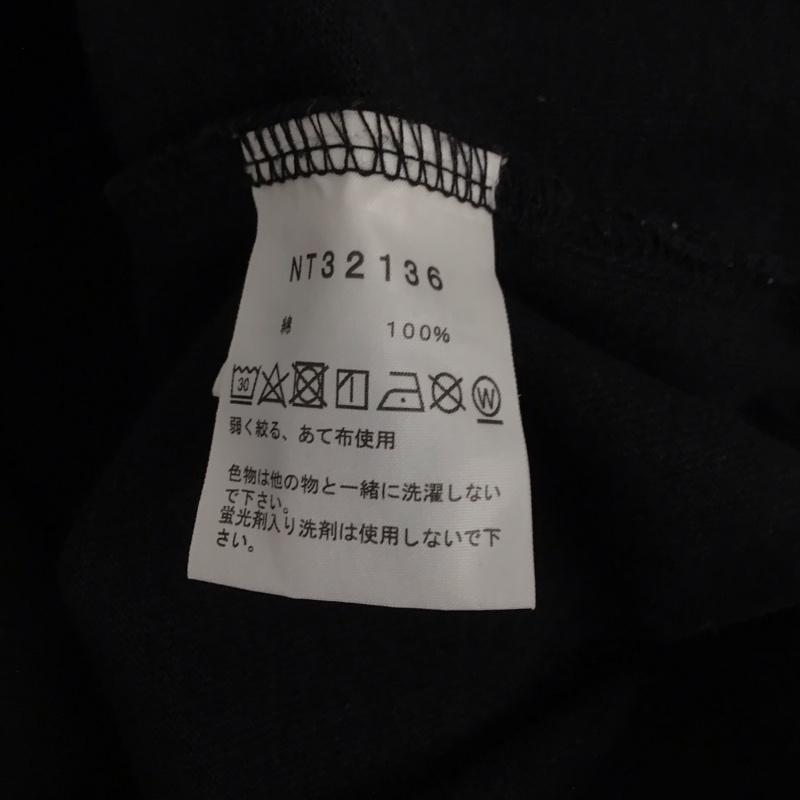 ザノースフェイス THE NORTH FACE カットソー 長袖 nt32136 長袖カットソー プリントTシャツ L ロゴ、文字 黒 / ブラック / メンズ USED 古着 中古 10129623
