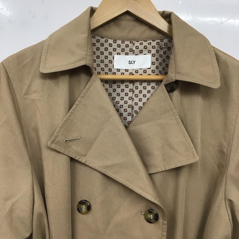 スライ SLY コート トレンチコート 039DSN30-3700 FREE 無地 ベージュ / ベージュ / レディース USED 古着 中古 10139404