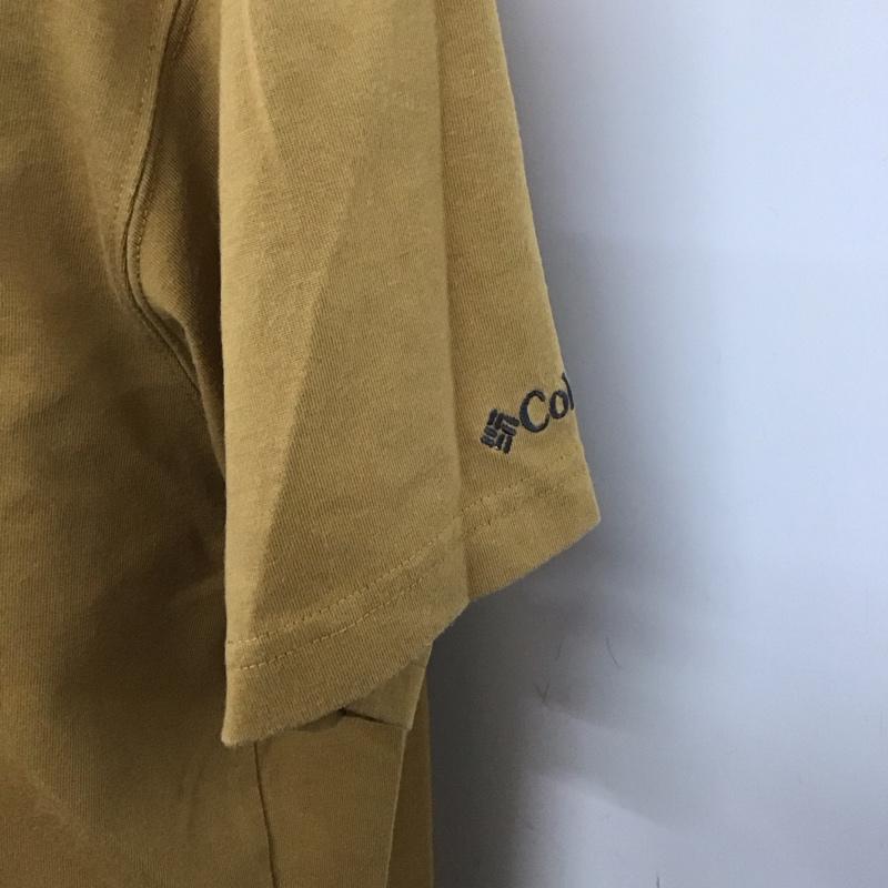 コロンビア Columbia Tシャツ 半袖 半袖カットソー プリントTシャツ クルーネックカットソー L プリント ベージュ / ベージュ / メンズ USED 古着 中古 10107684