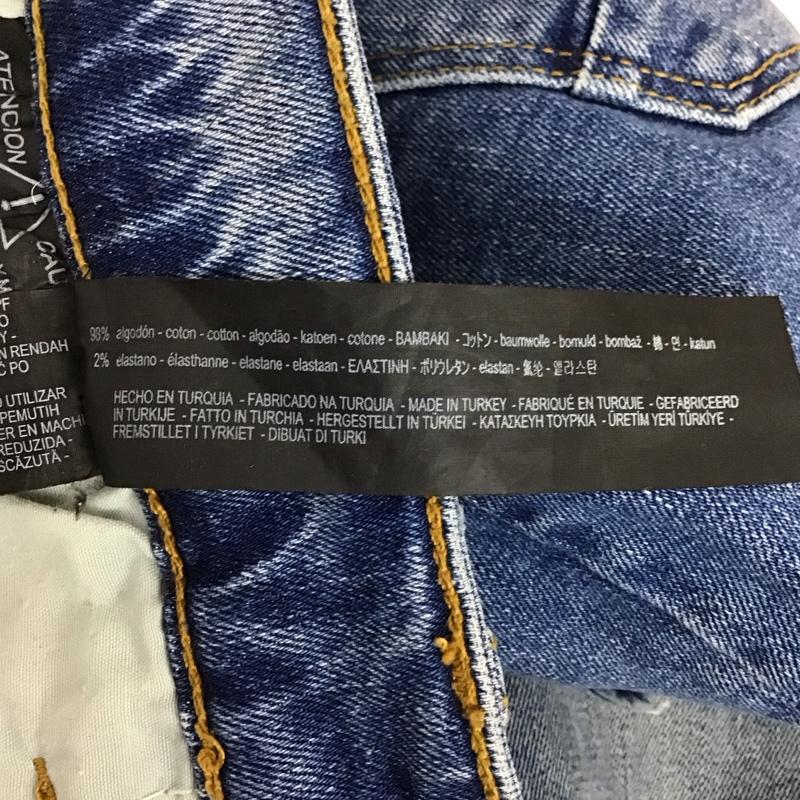 ザラメン ZARA MAN パンツ デニム、ジーンズ デニムパンツ スリムパンツ ストレッチパンツ ジーンズ 38 無地 インディゴ / インディゴ /  メンズ USED 古着 中古 10124648