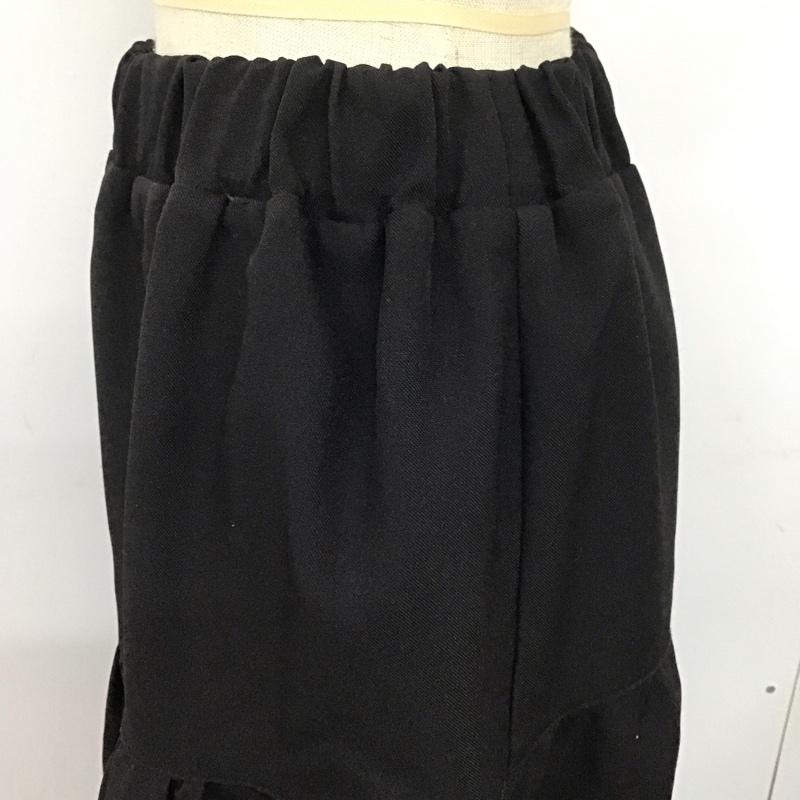 アイテムズ アーバンリサーチ ITEMS URBAN RESEARCH スカート ロングスカート IT17-25A016 ティアードフリンジスカート FREE 無地 黒 / ブラック / レディース USED 古着 中古 10108226
