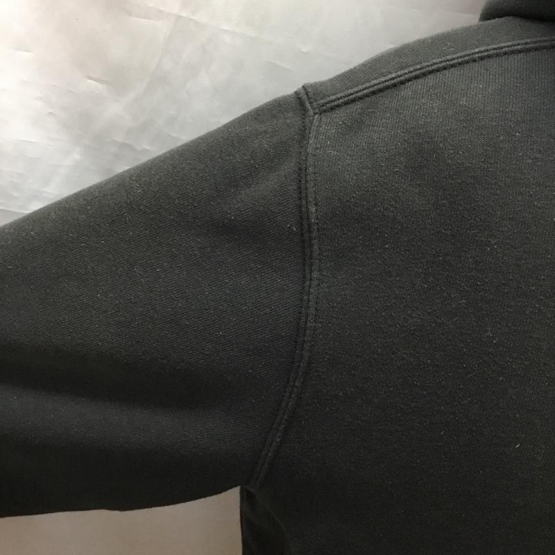 カーハート Carhartt パーカー 長袖 長袖パーカー ジップアップパーカー プリントスウェット トレーナー M 無地 黒 / ブラック /  メンズ USED 古着 中古 10120312