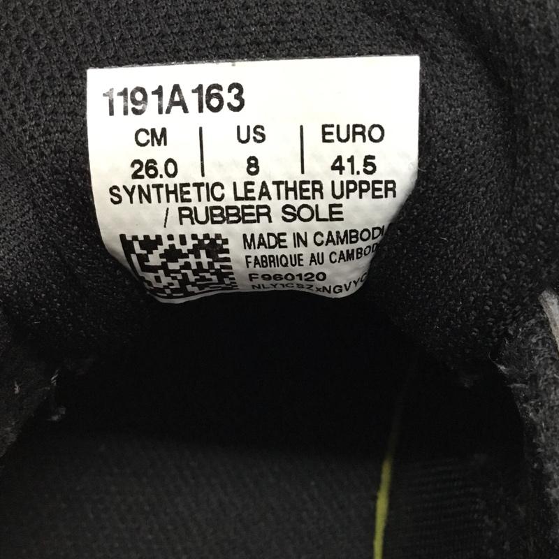 アシックス ASICS スニーカー スニーカー 1191A163 JAPAN S 26cm 26.0cm ロゴ、文字 黒 / ブラック / メンズ USED 古着 中古 10107585