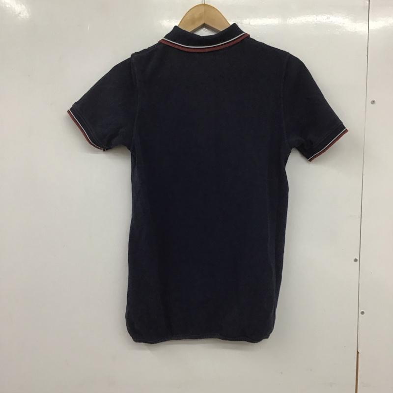 ヒステリックグラマー HYSTERIC GLAMOUR ポロシャツ 半袖 2CH-3910 胸ポケット FREE ロゴ、文字 紺 / ネイビー / レディース USED 古着 中古 10133561