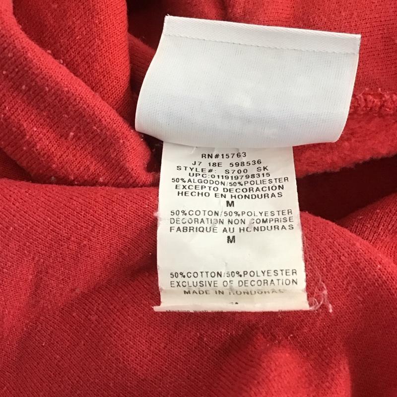 チャンピオン Campion パーカー 長袖 長袖パーカー プルオーバーパーカー スウェット M 無地 赤 / レッド / メンズ USED 古着 中古 10149126