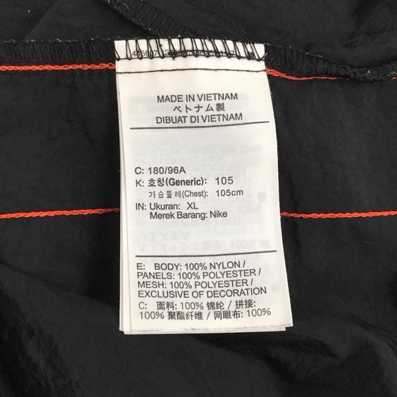 ナイキ NIKE ジャケット、上着 ジャケット、ブレザー bv3304-010 フレックスフルジップジャケット ナイロンジャケット XL ロゴ、文字 黒 / ブラック / メンズ USED 古着 中古 10146579