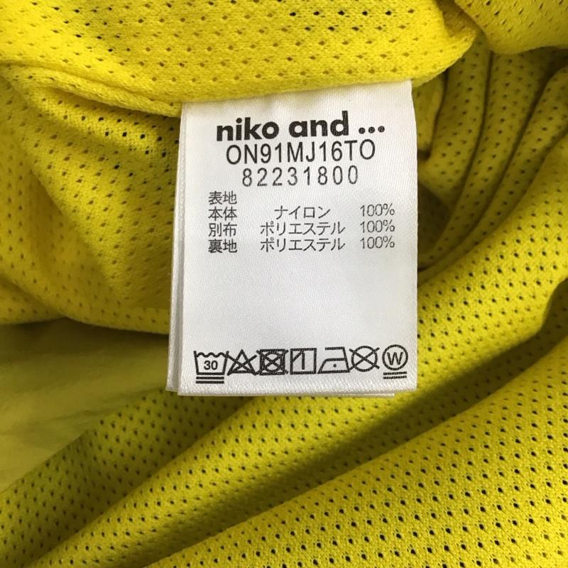 ニコアンド niko and... ジャケット、上着 ジャンパー、ブルゾン マウンテンパーカー L 無地 黄 / イエロー / X 紺 / ネイビー / X 白 / ホワイト / メンズ USED 古着 中古 10134515