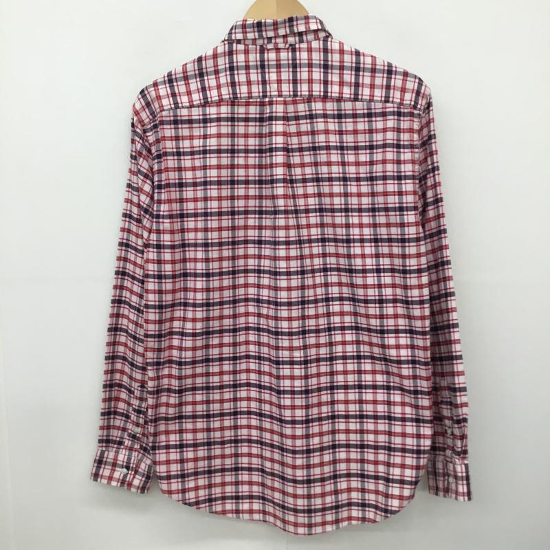 トミーヒルフィガー TOMMY HILFIGER シャツ、ブラウス 長袖 L チェック 桃 / ピンク / X 赤 / レッド / メンズ USED 古着 中古 10138864