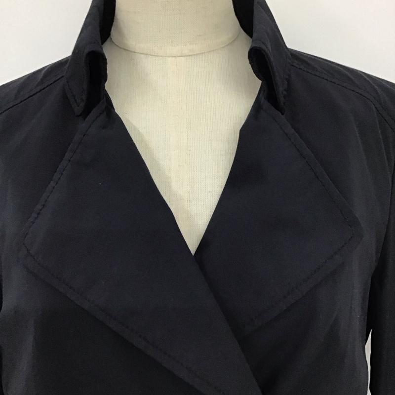 ザラ ZARA コート トレンチコート 3046 233 401 ロング丈 S 無地 紺 / ネイビー / レディース USED 古着 中古 10124991