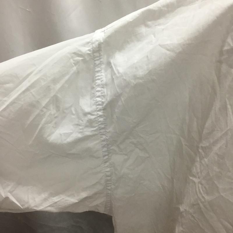 ユーエスポロアッスン U.S.POLO ASSN. シャツ、ブラウス 半袖 半袖シャツ カラーシャツ 半袖カットソー 無地シャツ M ロゴ、文字 白 / ホワイト /  メンズ USED 古着 中古 10113286