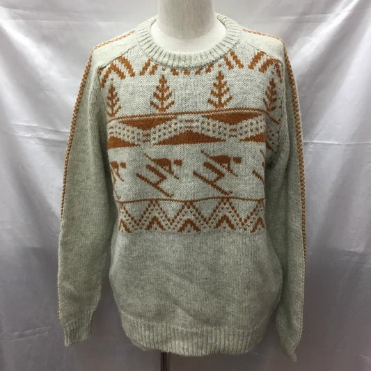 ムッシュー ラスネール MONSIEUR LACENAIRE ニット、セーター 長袖 長袖ニットカットソー ニット セーター クルーネックニット M 総柄 マルチカラー / マルチカラー /  メンズ USED 古着 中古 10113336