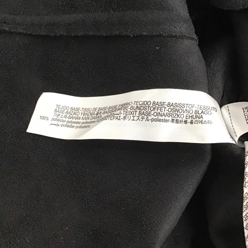 ザラ ZARA ベスト ベスト ベスト ノースリーブカットソー 前ボタン フェイクレザー XS 無地 黒 / ブラック / レディース USED 古着 中古 10127595