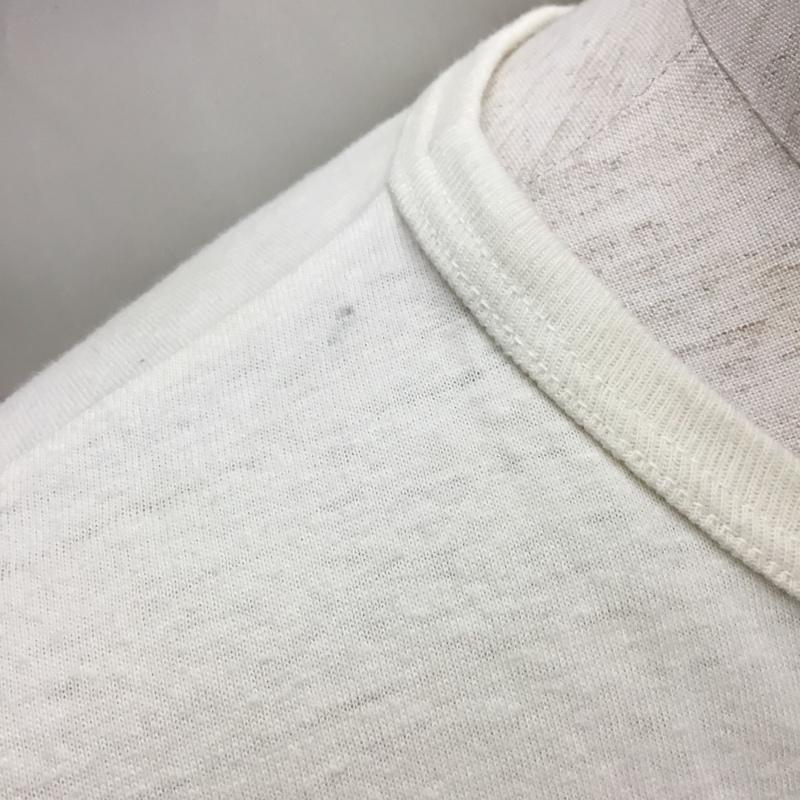 ウエアハウス WAREHOUSE Tシャツ 半袖 半袖カットソー プリントTシャツ クルーネックカットソー S ロゴ、文字 ベージュ / ベージュ /  メンズ USED 古着 中古 10108973