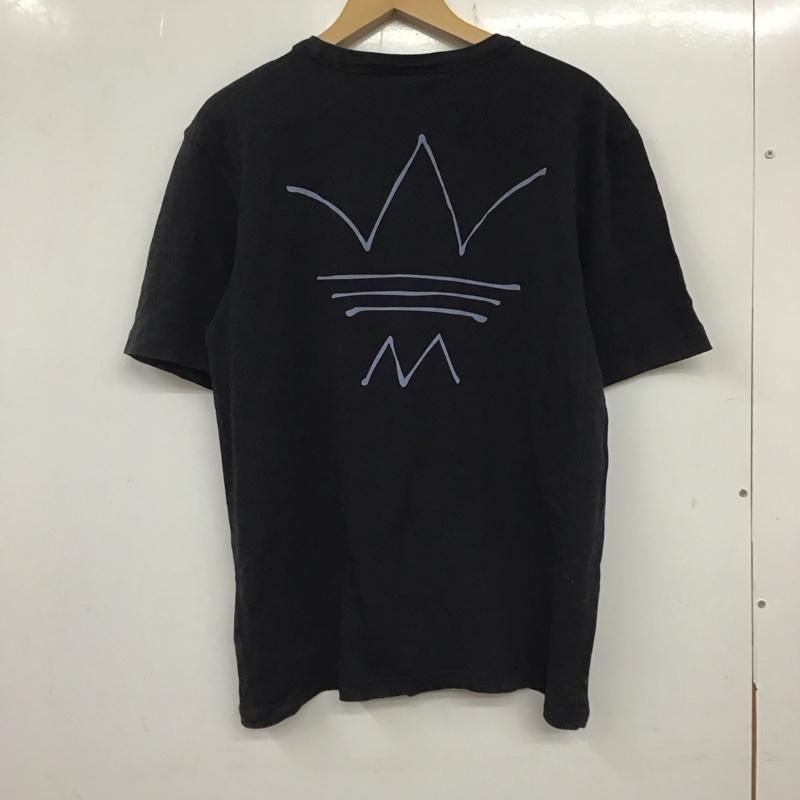 アディダス adidas Tシャツ 半袖 GN3283 M ロゴ、文字 X プリント 黒 / ブラック / メンズ USED 古着 中古 10136883