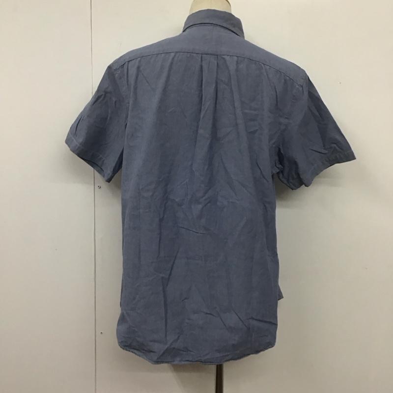 ラルフローレン RALPHLAUREN シャツ、ブラウス 半袖 半袖シャツ カラーシャツ 半袖カットソー ボタンダウンシャツ L ロゴ、文字 水色 / ライトブルー / メンズ USED 古着 中古 10107013
