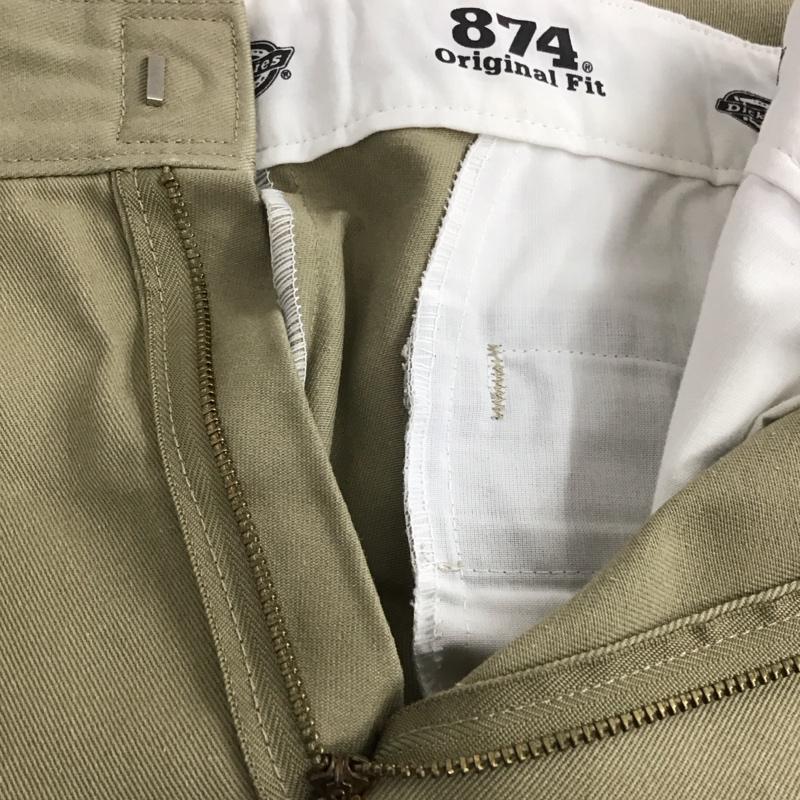 ディッキーズ Dickies パンツ ワークパンツ、ペインターパンツ ワークパンツ ワイドパンツ カジュアルパンツ 34 無地 ベージュ / ベージュ / メンズ USED 古着 中古 10139181