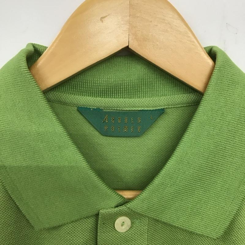 アーノルドパーマー Arnold Palmer ポロシャツ 半袖 L 無地 薄緑 / ライトグリーン / メンズ USED 古着 中古 10134614