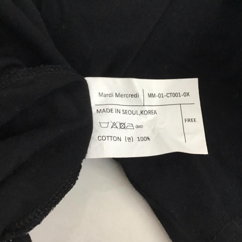 マルディメクルディ MARDI MERCREDI Tシャツ 半袖 半袖カットソー プリントTシャツ クルーネックカットソー FREE プリント 黒 / ブラック / レディース USED 古着 中古 10142681