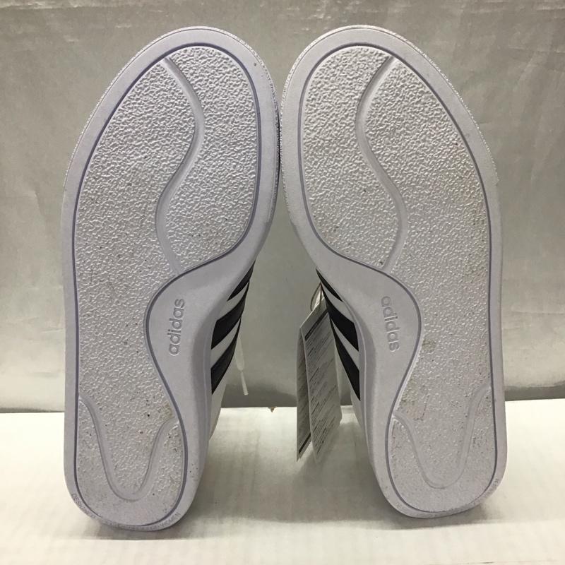 アディダス adidas スニーカー スニーカー HQ4532 コート PF W 24.5cm 24.5cm ロゴ、文字 白 / ホワイト / X 黒 / ブラック / レディース USED 古着 中古 10120882
