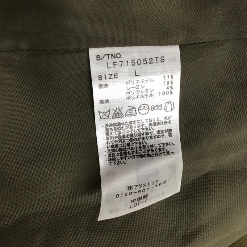 ローリーズファーム LOWRYS FARM ベスト ベスト lf715052ts トレンチジレベスト ノースリーブカットソー L 無地 カーキ / カーキ / レディース USED 古着 中古 10143756