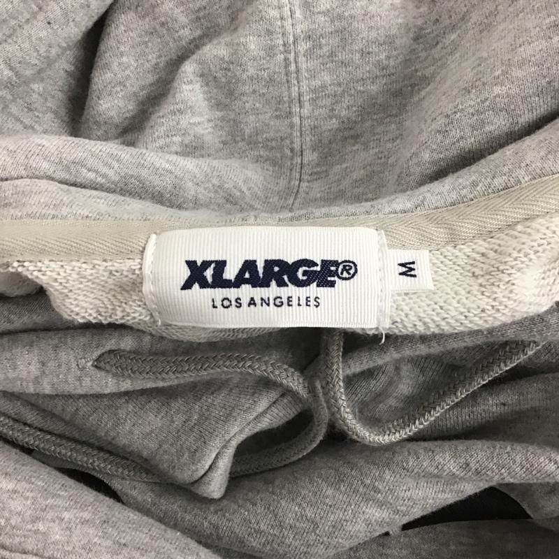エクストララージ XLARGE パーカー 長袖 長袖パーカー プルオーバーパーカー プリントスウェット M ロゴ、文字 灰 / グレー / メンズ USED 古着 中古 10125630