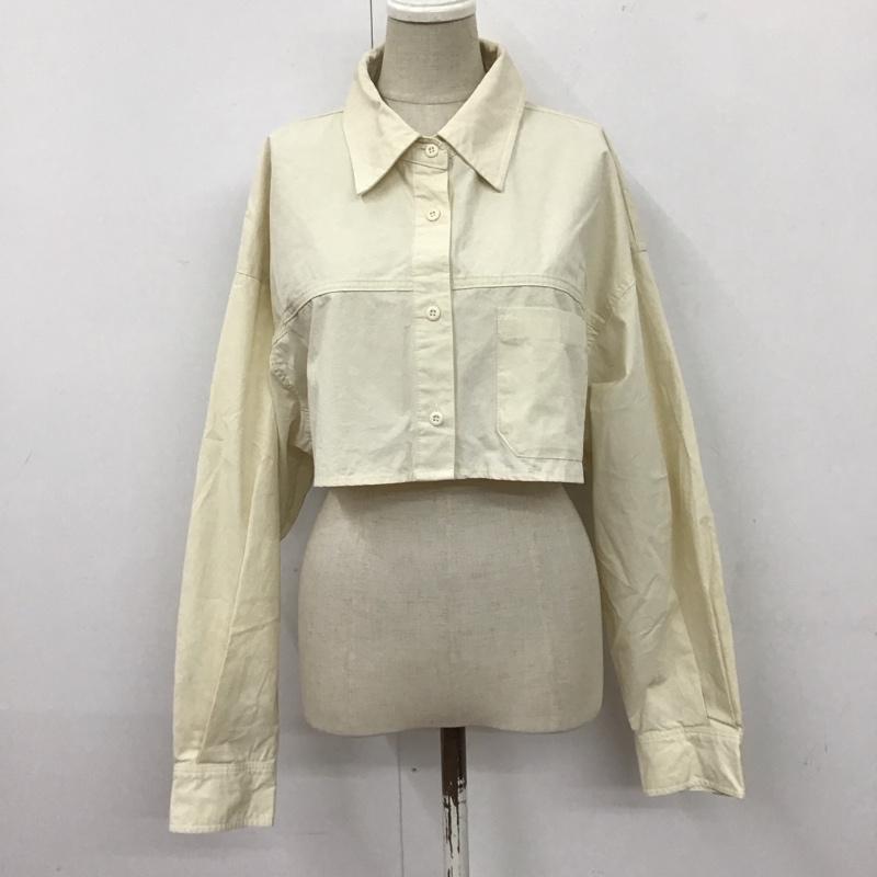 フリークスストア FREAK S STORE シャツ、ブラウス 長袖 1146248900838 ショート丈 クロップド丈 FREE 無地 アイボリー / アイボリー / レディース USED 古着 中古 10122656