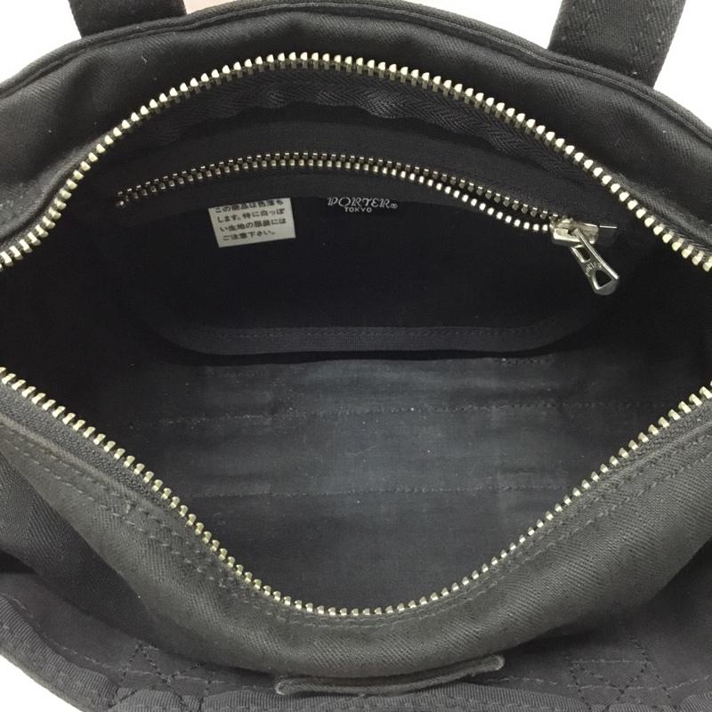 ポーター PORTER ハンドバッグ ハンドバッグ ミニボストン ロゴ、文字 黒 / ブラック / メンズ USED 古着 中古 10112853