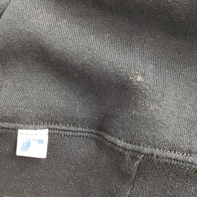 ラッセルアスレティック Russell Athletic パーカー 長袖 ロゴ、文字 X プリント 黒 / ブラック / メンズ USED 古着 中古 10130154