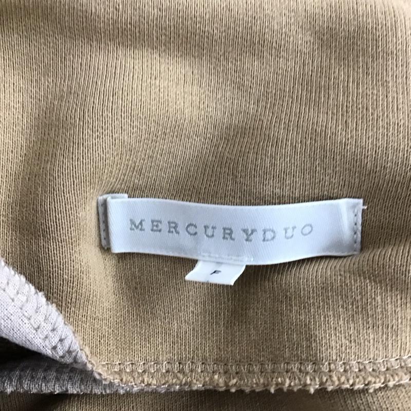 マーキュリーデュオ MERCURYDUO カットソー 長袖 長袖カットソー ワイドネックカットソー スウェット FREE 無地 ベージュ / ベージュ / レディース USED 古着 中古 10127611