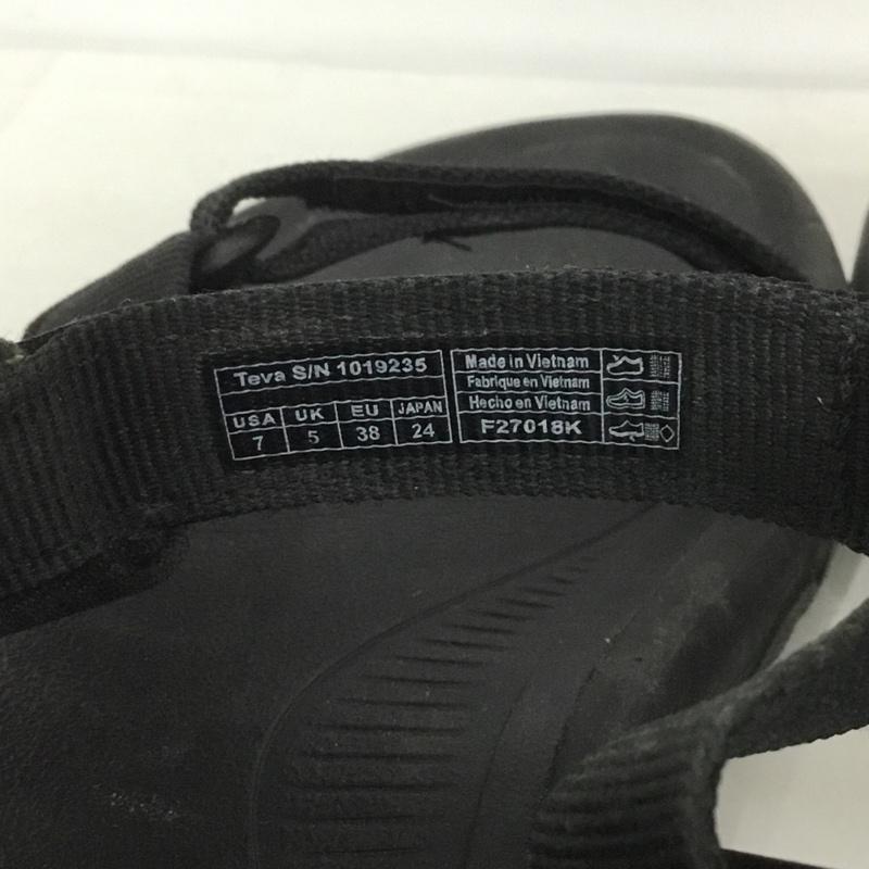 テバ Teva サンダル サンダル 1019235 HURRICANE XLT2 24cm 24.0cm ロゴ、文字 黒 / ブラック / レディース USED 古着 中古 10124367