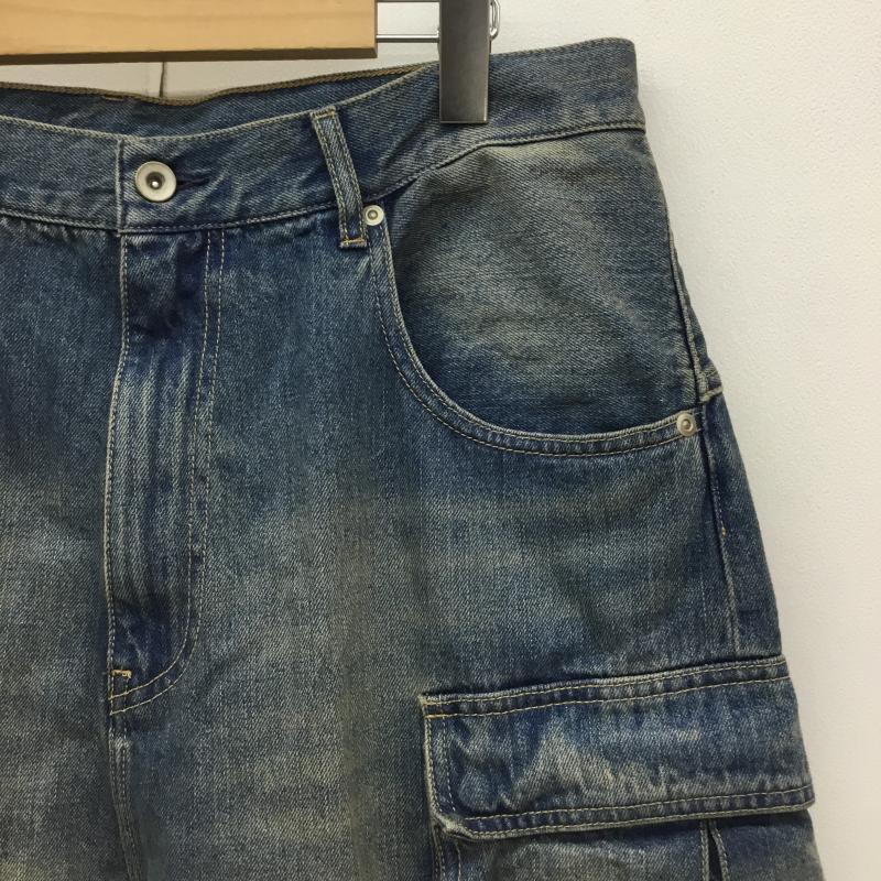 ビームス BEAMS パンツ ワークパンツ、ペインターパンツ FUTURE ARCHIVE  DENIM CARDO PANTS バギーシルエット XL 無地 青 / ブルー /  メンズ USED 古着 中古 10124453