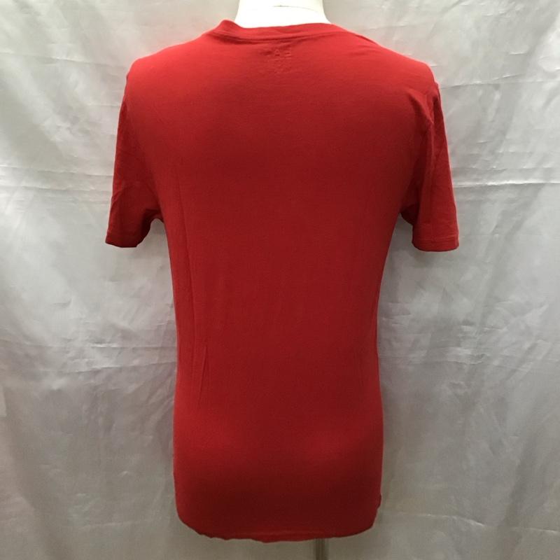 エンポリオアルマーニ EMPORIO ARMANI Tシャツ 半袖 EA7 クルーネック S ロゴ、文字 赤 / レッド / レディース USED 古着 中古 10118028