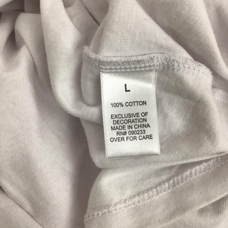 エッセンシャルズ ESSENTIALS カットソー 長袖 長袖カットソー クルーネックカットソー ロングスリーブカットソー プリントTシャツ L 無地 白 / ホワイト / メンズ USED 古着 中古 10123535