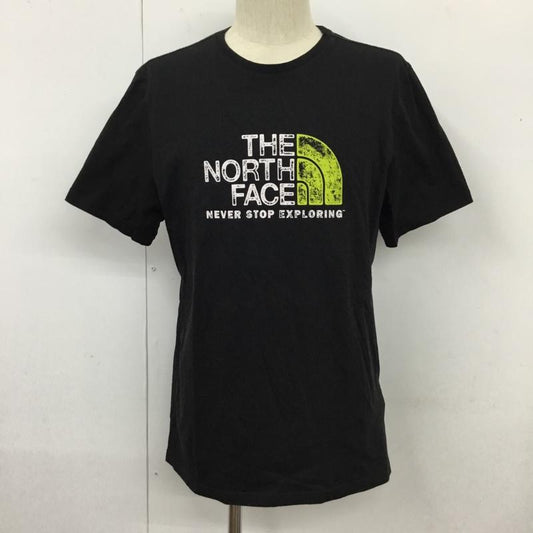 ザノースフェイス THE NORTH FACE Tシャツ 半袖 半袖カットソー プリントTシャツ クルーネックカットソー L プリント 黒 / ブラック /  メンズ USED 古着 中古 10110000