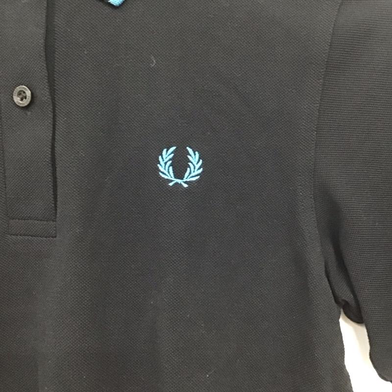 フレッドペリー FRED PERRY ポロシャツ 半袖 6 無地 黒 / ブラック / レディース USED 古着 中古 10136497
