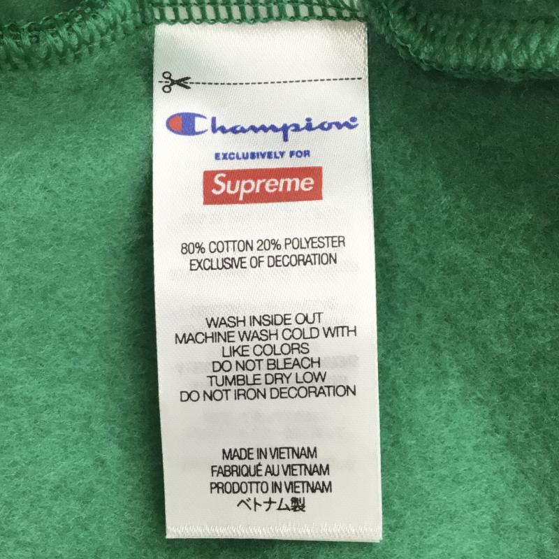シュプリーム Supreme パーカー 長袖 Champion 24SS Zip Up Hooded Sweatshirt ジップパーカー L ロゴ、文字 緑 / グリーン / メンズ USED 古着 中古 10136776