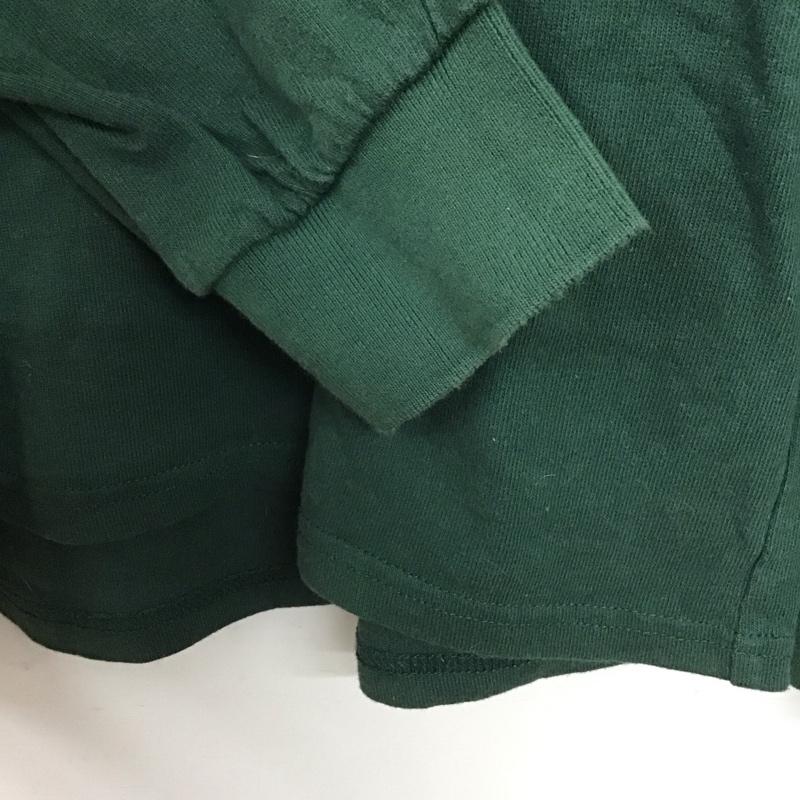 ステューシー STUSSY ポロシャツ 長袖 長袖ポロシャツ 長袖カットソー カラーシャツ M ロゴ、文字 緑 / グリーン / メンズ USED 古着 中古 10139555