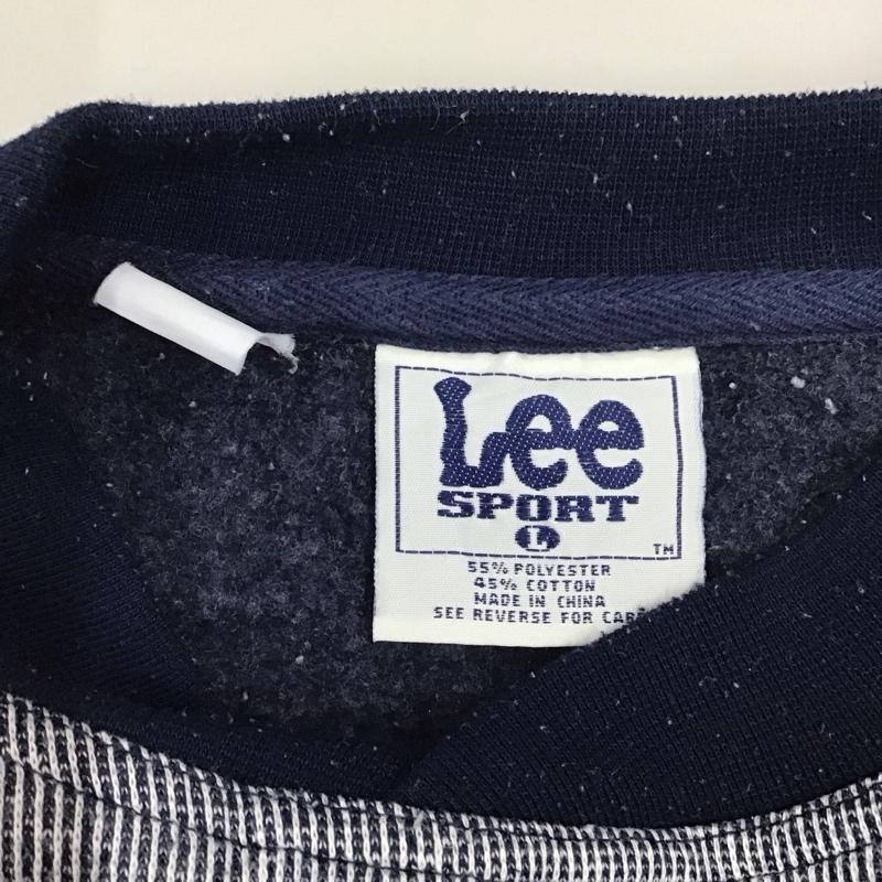 リー Lee トレーナー 長袖 長袖トレーナー スウェット クルーネック リブスウェットカットソー 古着 L ロゴ、文字 マルチカラー / マルチカラー /  メンズ USED 古着 中古 10117438
