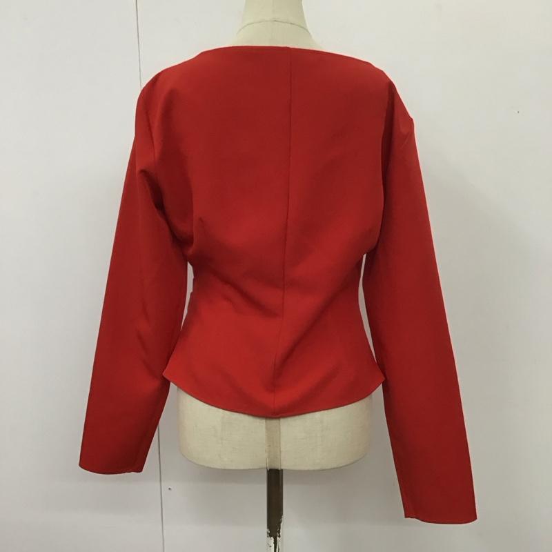 ザラ ZARA カットソー 長袖 M 無地 赤 / レッド /  レディース USED 古着 中古 10114097