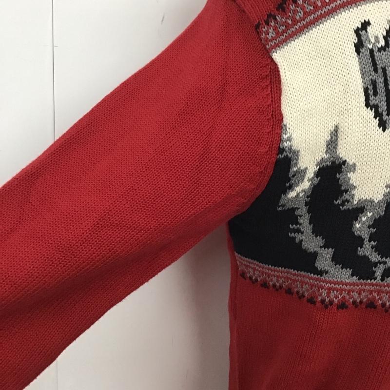 チャップス CHAPS ニット、セーター 長袖 長袖ニットカットソー ニット セーター ジップアップネックニット M ロゴ、文字 マルチカラー / マルチカラー / メンズ USED 古着 中古 10124790