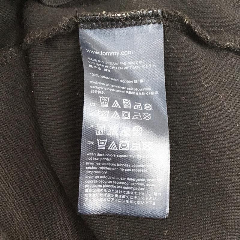 トミーヒルフィガー TOMMY HILFIGER Tシャツ 長袖 M 無地 黒 / ブラック / レディース USED 古着 中古 10130815