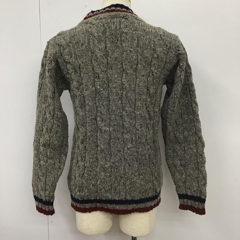 ハウリンバイモリソン HOWLIN by Morrison ニット、セーター 長袖 長袖 S 総柄 灰 / グレー / メンズ USED 古着 中古 10112541
